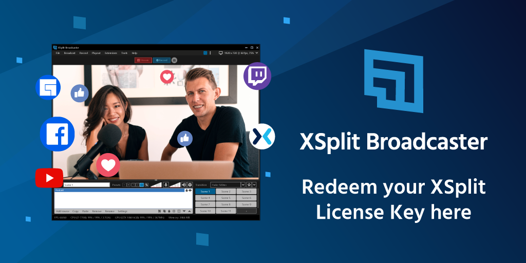 xsplit premium license not showing in program