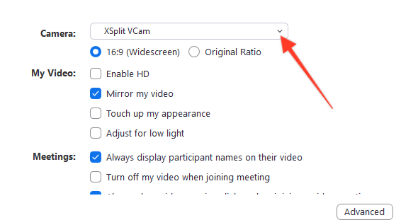 Vcam xsplit download