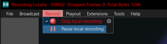 XSplit Broadcaster recording locally